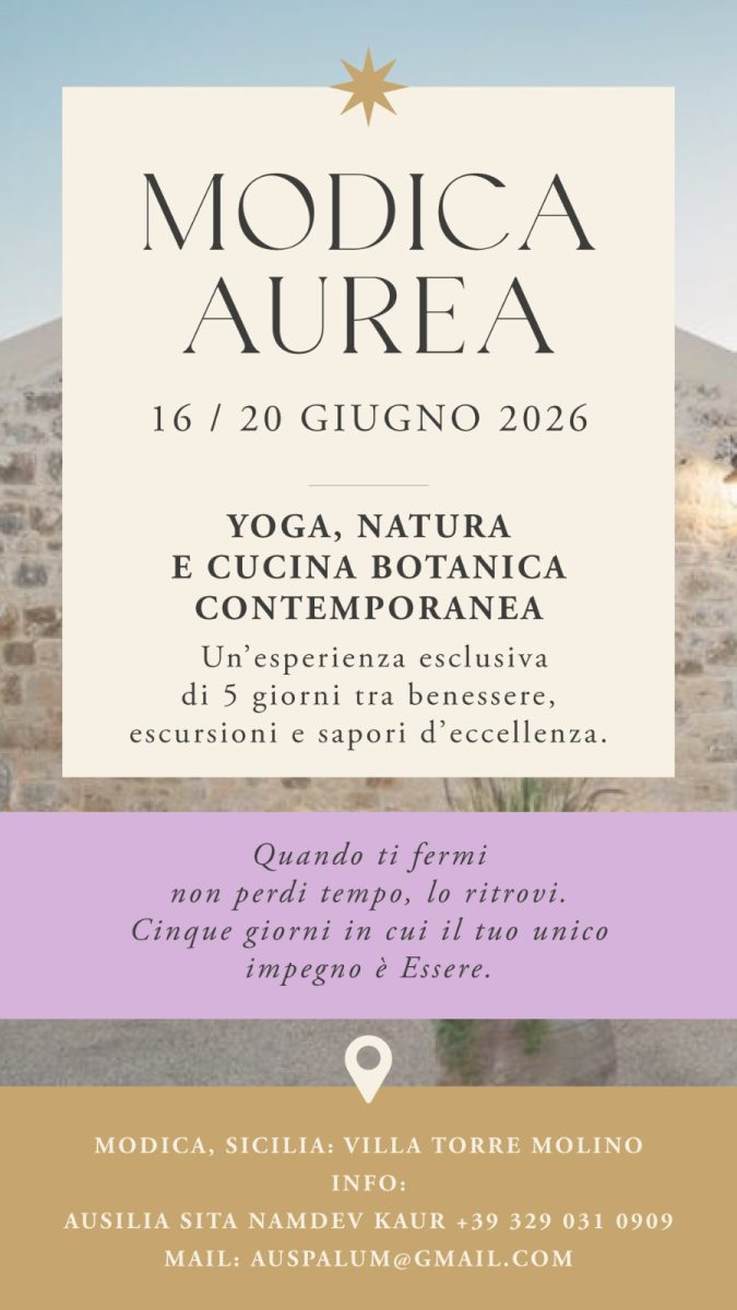 Modica Aurea: yoga, natura e cucina sana