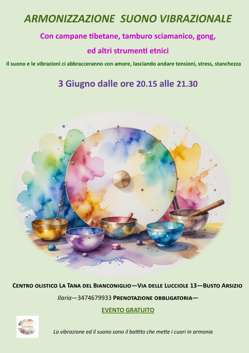 Armonizzazione suono vibrazionale a Busto Arsizio