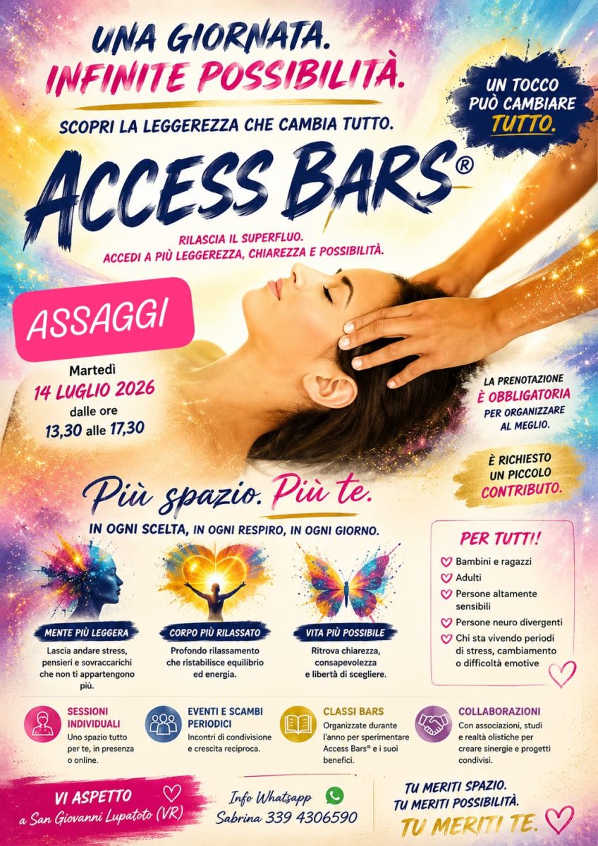 Concediti un momento di rilassamento e benessere con Access Bars®