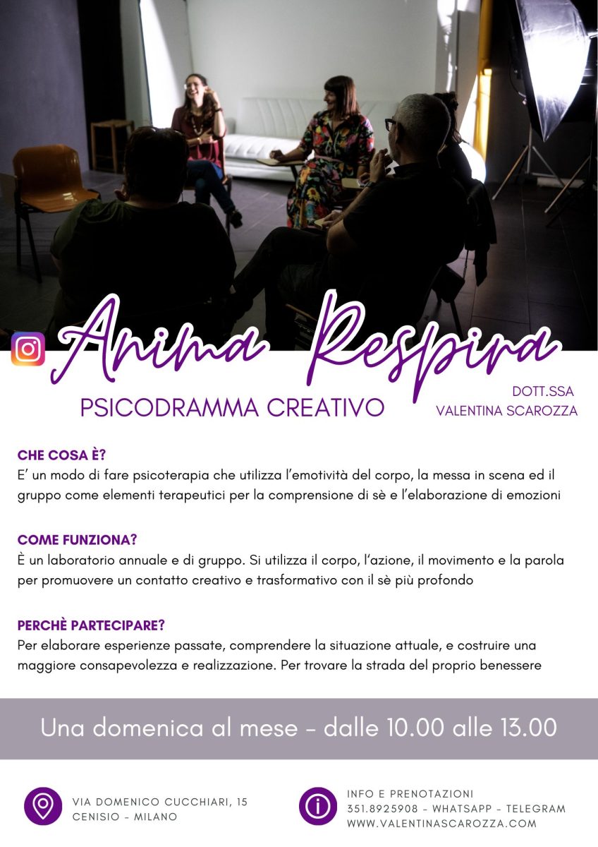 Anima Respira - percorso di crescita personale con psicodramma creativo
