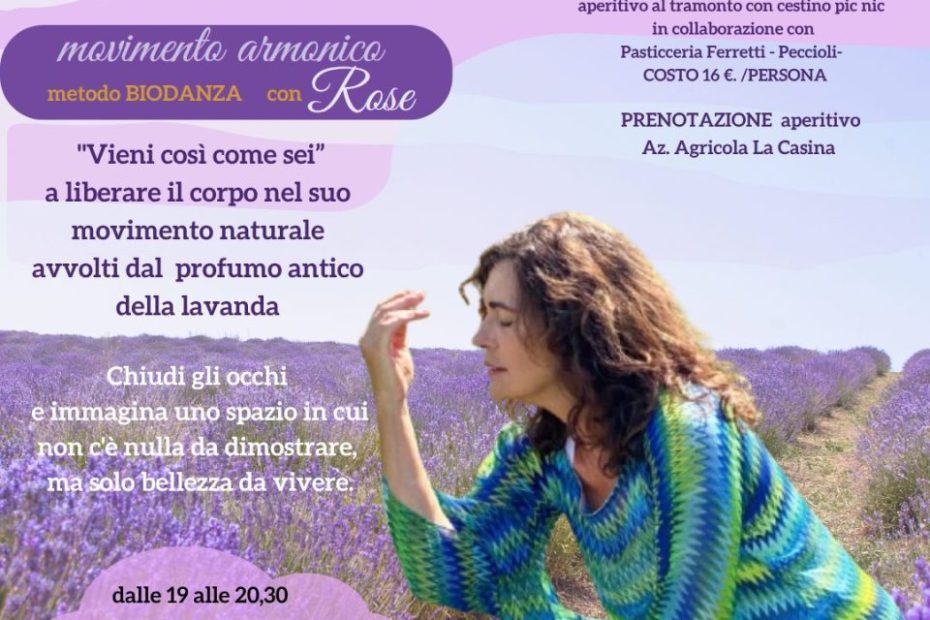 danzando l'essenza tra i filari di lavanda