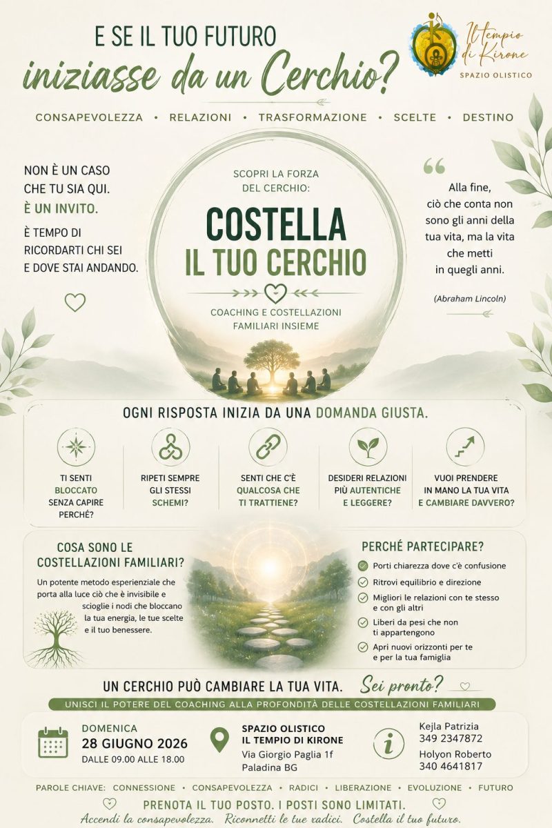 Costella il tuo cerchio: giornata di crescita personale e consapevolezza