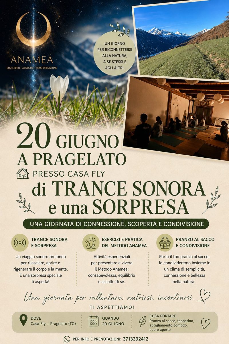 Trance sonora e risveglio energetico – Metodo Anamea