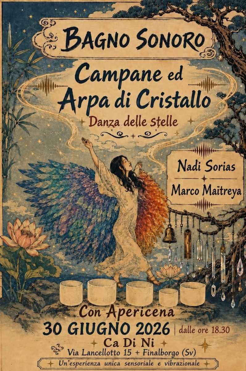 Bagno sonoro e danza delle stelle a Finalborgo