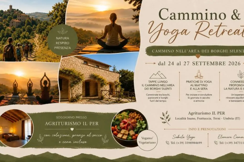 Cammino e Yoga Retreat in Umbria