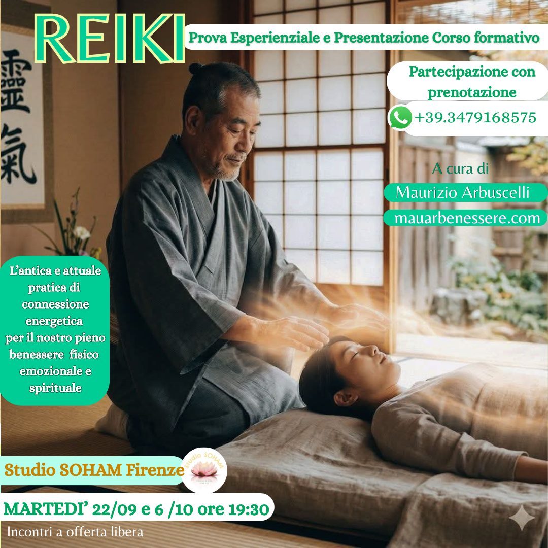Evento di Reiki: Prova e Presentazione Corso di Livello 1