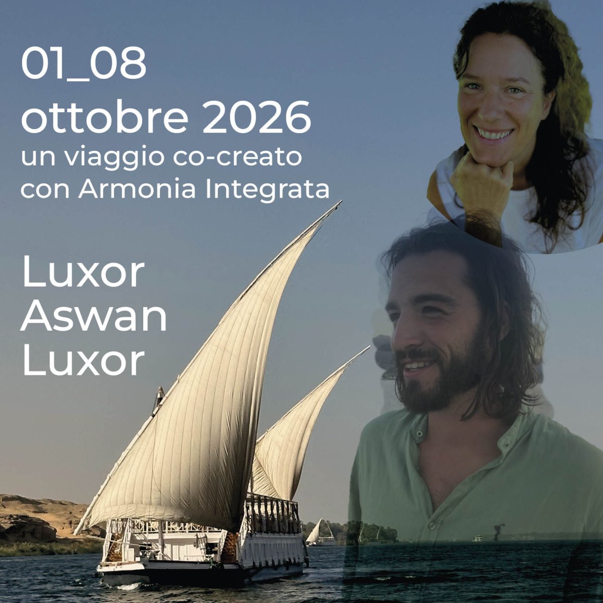 Viaggio lento sul Nilo in dahabiya dal 1 al 8 ottobre