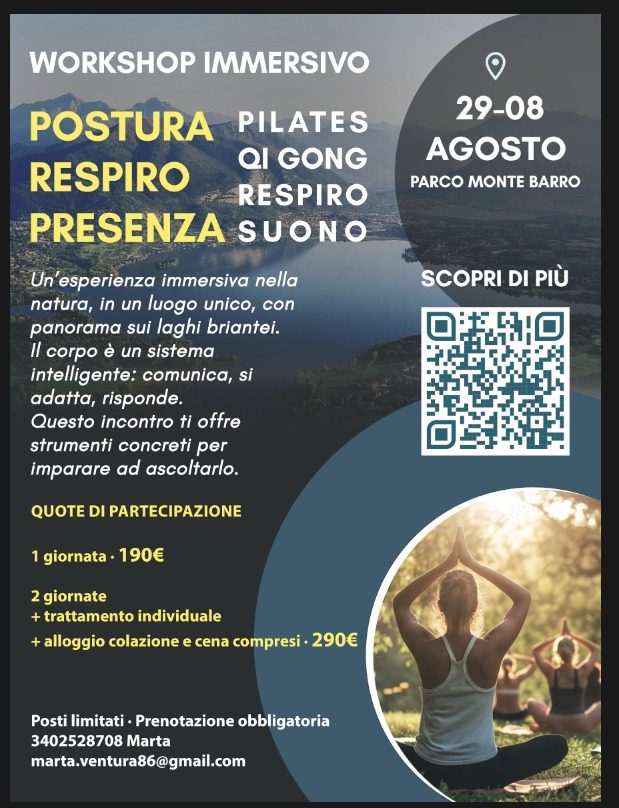 Workshop di Pilates e Qi Gong al Parco del Monte Barro