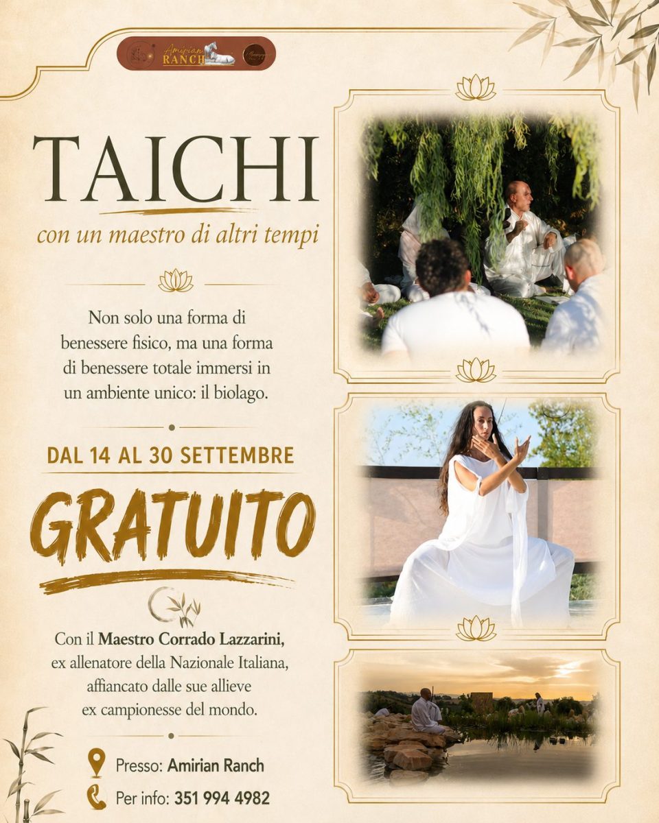 Esperienza di Tai Chi al Biolago con Corrado Lazzarini