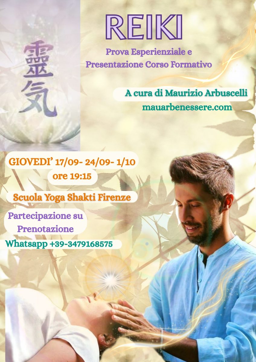 Evento di presentazione e prova del Reiki a Firenze
