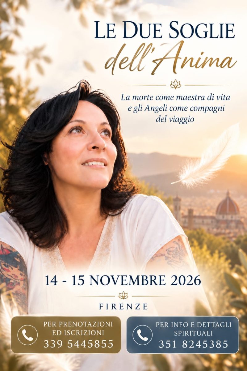 Evento: Le due soglie dell'anima a Firenze