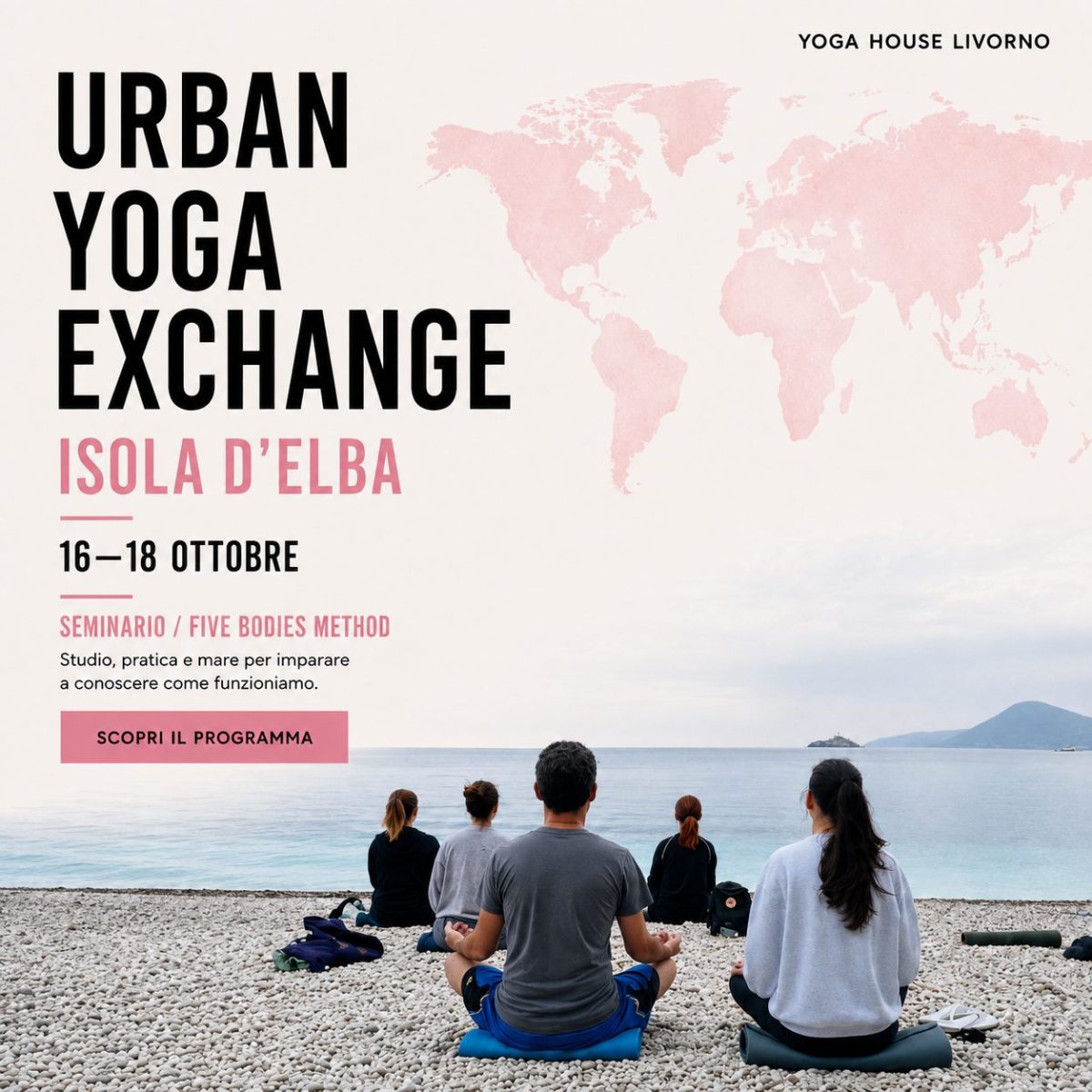 Evento Urban Yoga Exchange sull'Isola d'Elba