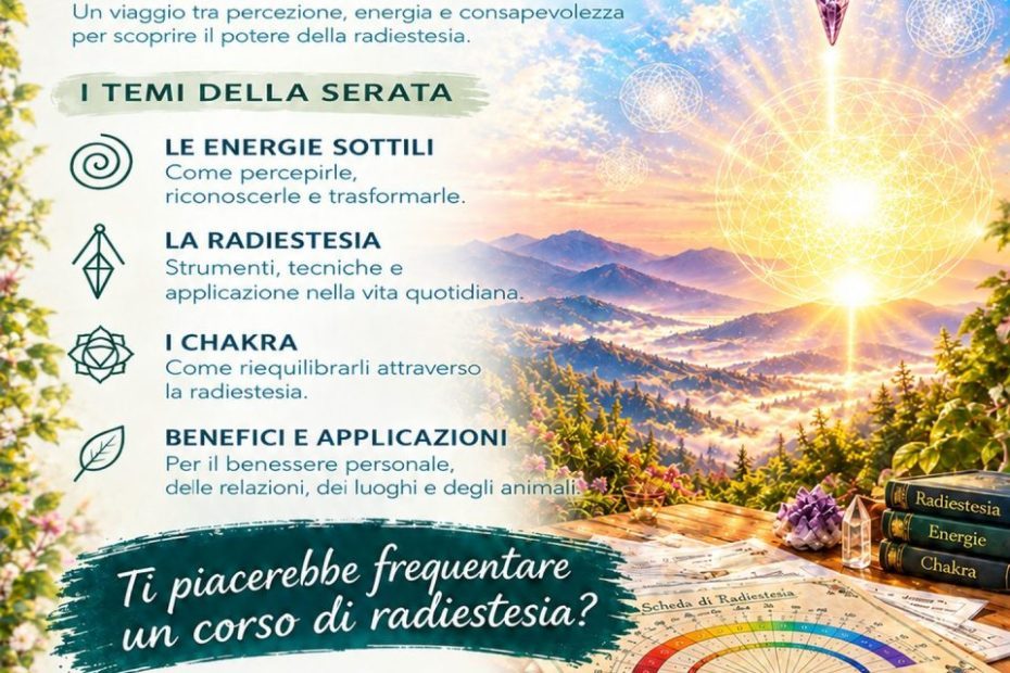 Corso di Radiestesia a Torino