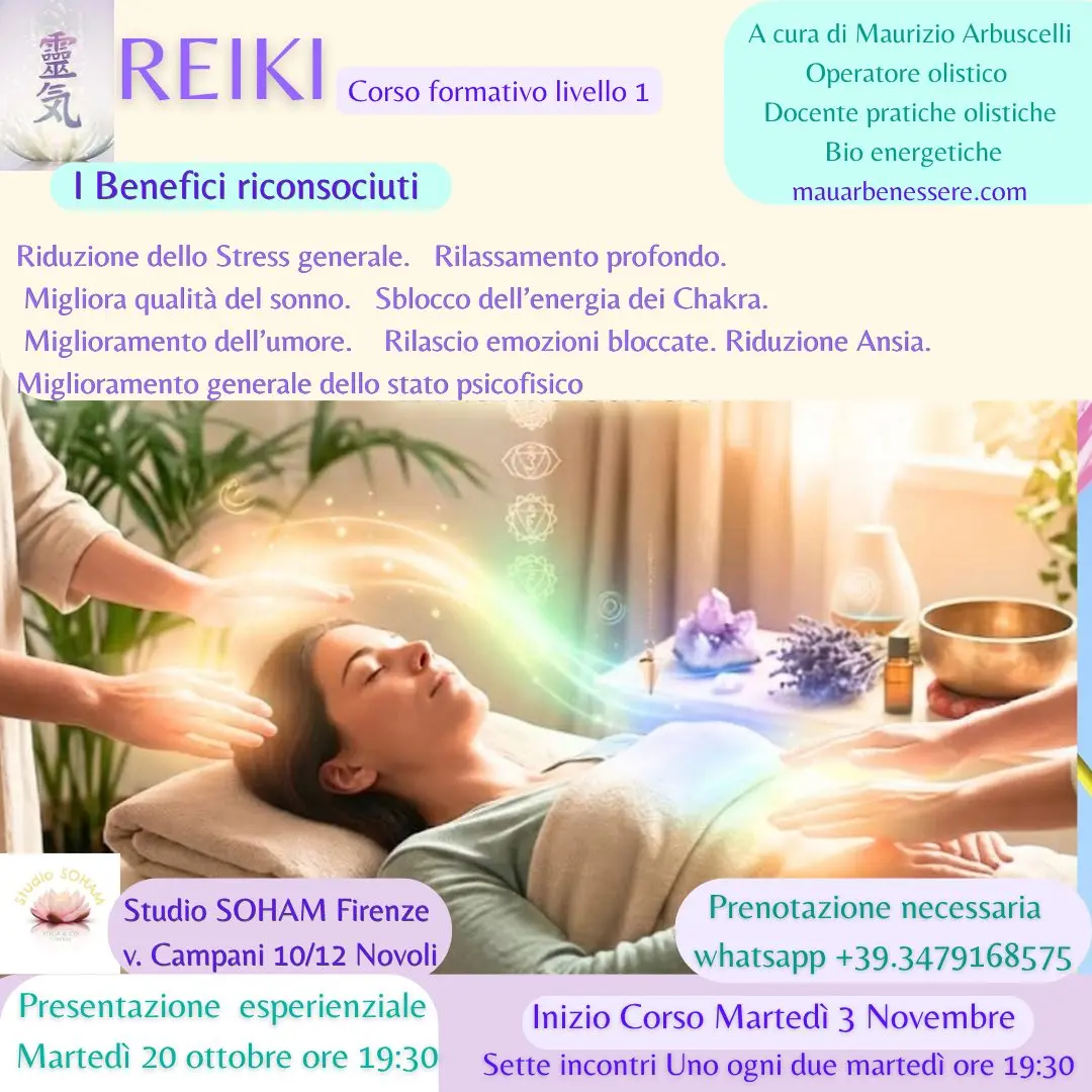 Reiki Universale corso livello 1